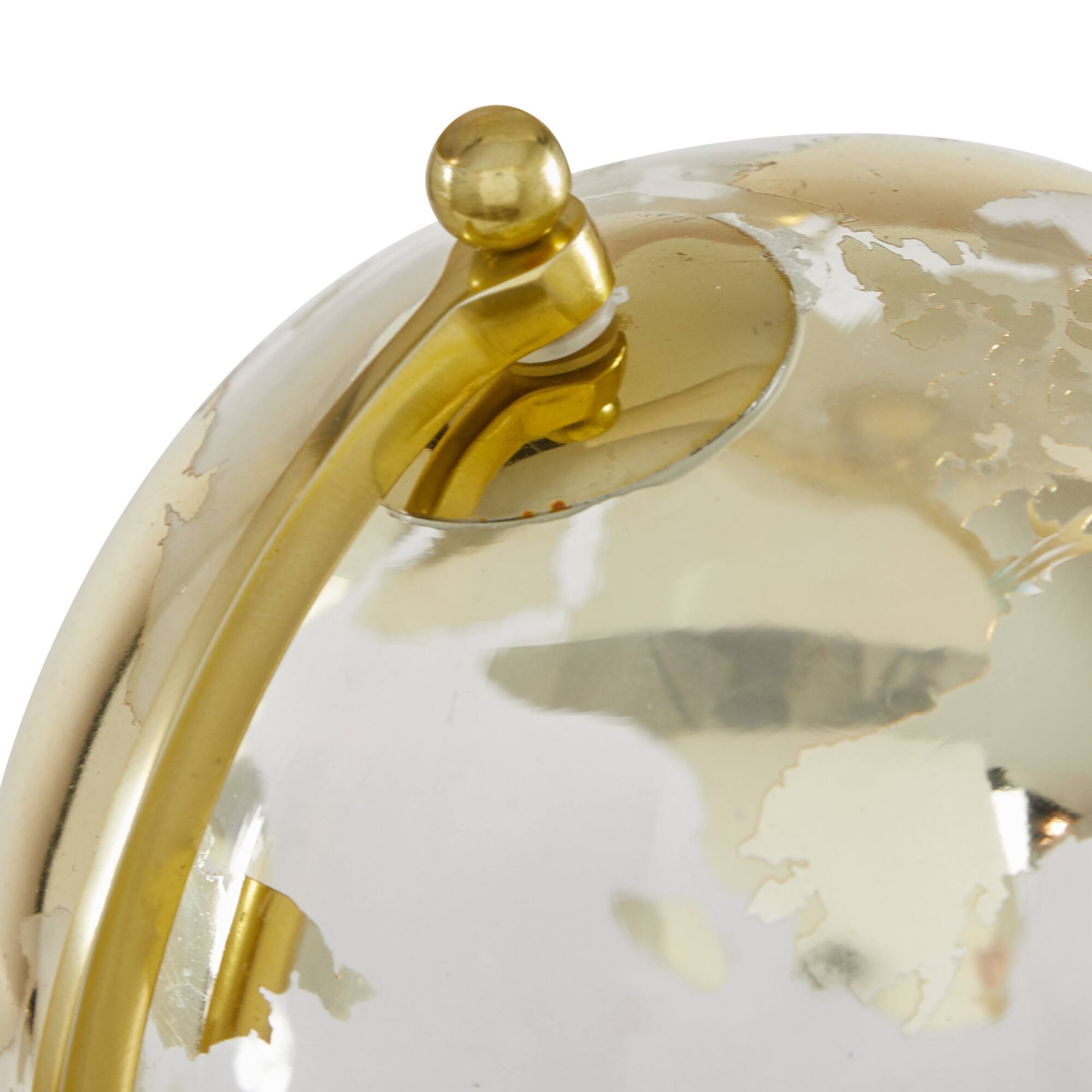 11" Gold Ceramic Glam Globe